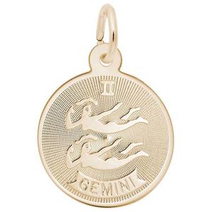 Gemini Charm Gold Plated - 10-4585-0-GP