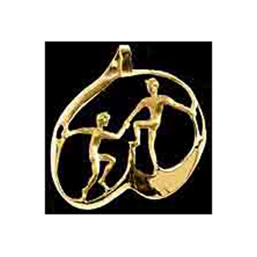 Gemini Pendant - 14K Yellow Gold