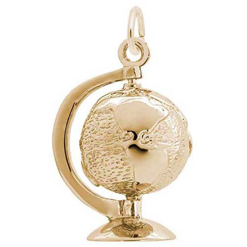 Globe Charm Gold Plated - 10-1026-0-GP