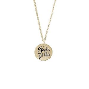 God's Got This Necklace Set - Gold Plated - 29-1951-87-GP