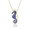 Gold Curls Blue Sapphire Seahorse Pendant, Hawaiian Inspired  Pendant, SHP-36070/ BSD