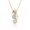 Gold Curls Diamond Seahorse Pendant, Hawaiian Inspired  Pendant, SHP-36070/ DBS