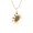 Gold Orange Sapphire Crab Pendant, Hawaiian Inspired  Pendant, SCP-36098/ OSD