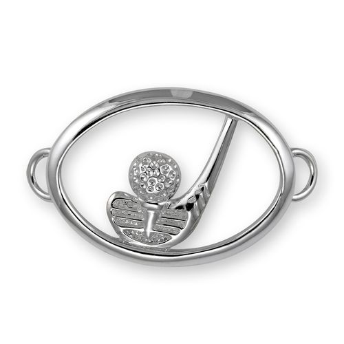 Golf Bracelet Clasp - Sterling Silver