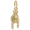 Good Luck Hand Symbol Charm 14K Gold - 10-1030