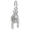 Good Luck Hand Symbol Charm White Gold - 10-1030