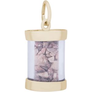 Gr. Cayman Sand Capsule Charm - Gold Plated