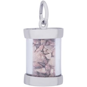 Gr. Cayman Sand Capsule Charm - Sterling Silver
