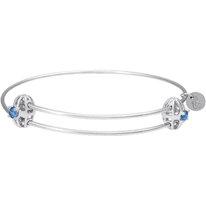 Graceful Bangle Bracelet - September Sterling Silver -20-518-9-ss