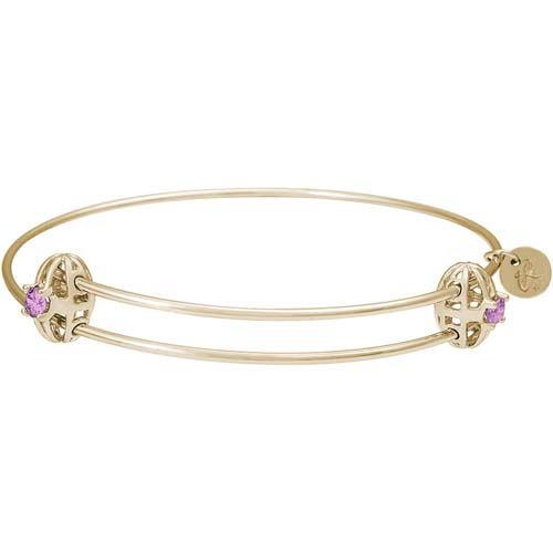 Graceful Bangle - February 14K Gold - 20-518-2-14K
