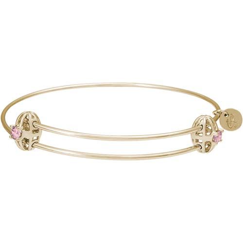 Graceful Bangle - October 14K Gold - 20-518-10-14K