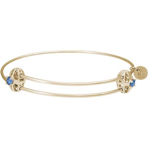 Graceful Bangle - September 14K Gold - 20-518-9-14K