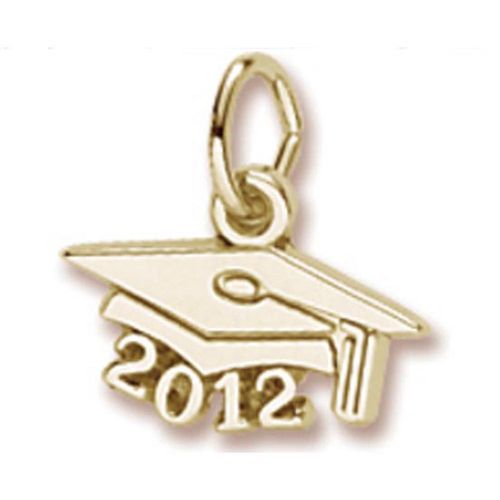 Grad Cap 2012 Charm - 10K Gold - 10-6742