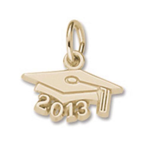 Grad Cap 2013 Charm - 10K Gold - 10-6743