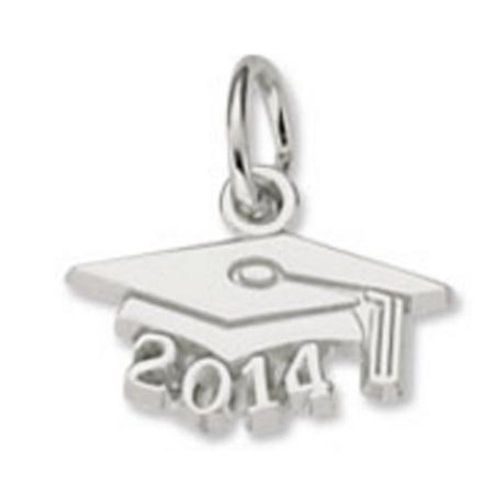 Grad Cap 2014 Charm - Sterling Silver - 10-6744-s