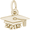 Grad Cap 2015 Large Charm - 10K Gold - 10-6915-10kg