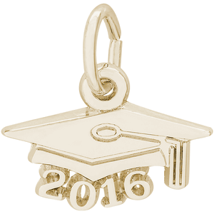 Grad Cap 2016 Charm - 10K Gold - 10-6746-10kg