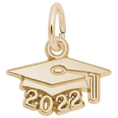 Grad Cap 2022 10k Gold Charm - 10-6752-0-10k