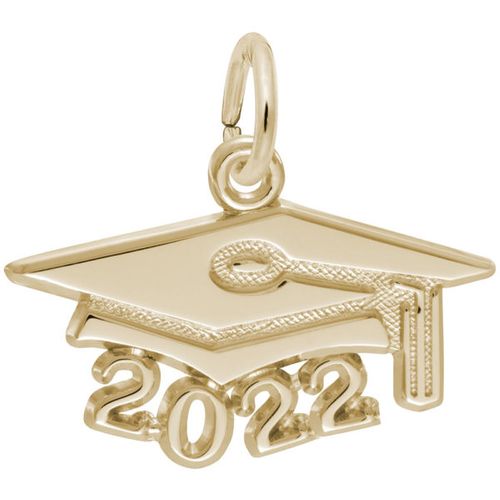 Grad Cap 2022 Large 10k Gold Charm - 10-6922-0-10k