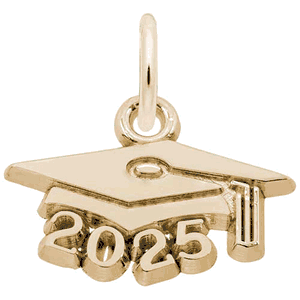 Grad Cap 2025 Charm 14K Gold - 10-6755-0-14K