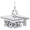 Grad Cap 2025 Charm Sterling Silver - 10-6755-0-SS