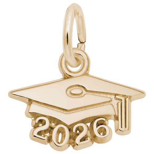 Grad Cap 2026 Charm 10K Gold - 10-6756-0-10K