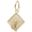 Graduation Cap Charm Gold Plated - 10-1763