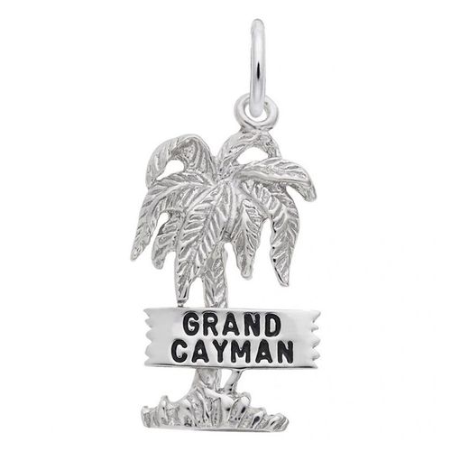 Grand Cayman Palm Tree Charm - Sterling Silver - 10-7869-s