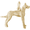 Great Dane Dog Charm 14K Gold - 10-0272