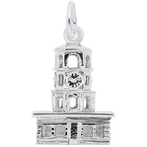 Halifax Town Clock Charm 14K While Gold - 10-1608-0-14KW