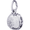 Hamburger Charm White Gold - 10-8172