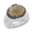 Hammered Smokey Quartz Ring - Sterling Silver Size 6.5 - 70938SQ-SS