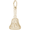 Hand Bell Charm Gold Plated - 10-2353