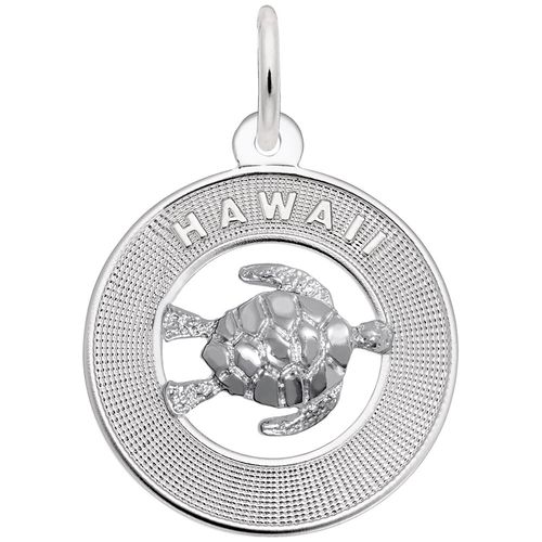 Hawaii with Turtle Charm Sterling Silver - 10-1853