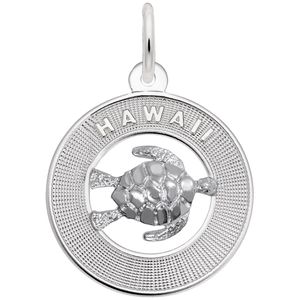 Hawaii with Turtle Charm Sterling Silver - 10-1853
