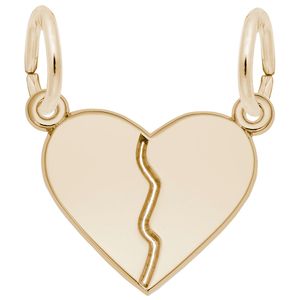 Heart Charm - 14K Gold - 10-8357