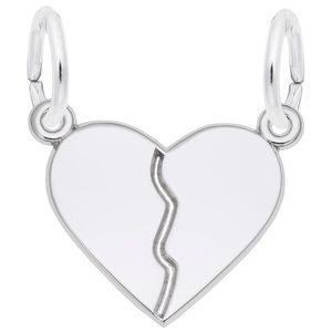 Heart Charm - 14K White Gold - 10-8357