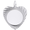 Heart Disc Charm Silver - 10-7911
