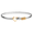 Heart Hook Bracelet Sterling Silver & 14k Gold 4mm - SGH400