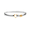 Heart Hook Bracelet Sterling Silver & 14k Gold 6mm - SGH600