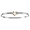 Heart Hook Bracelet - Sterling Silver & 14K Yellow Gold 3mm 8.0 Inch