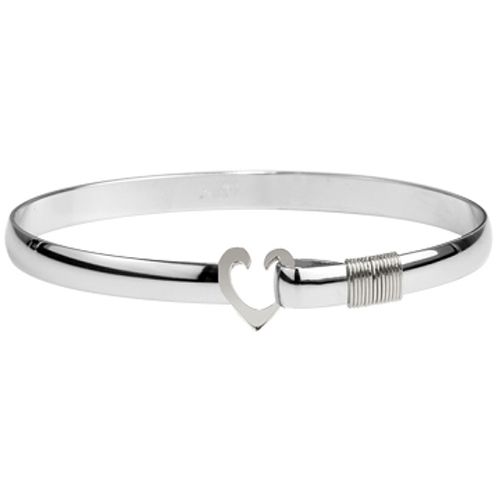 Heart Hook Bracelet Sterling Silver 6mm - SSH600