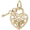 Heart With Key 2D Charm - 10K Gold - 10-8364