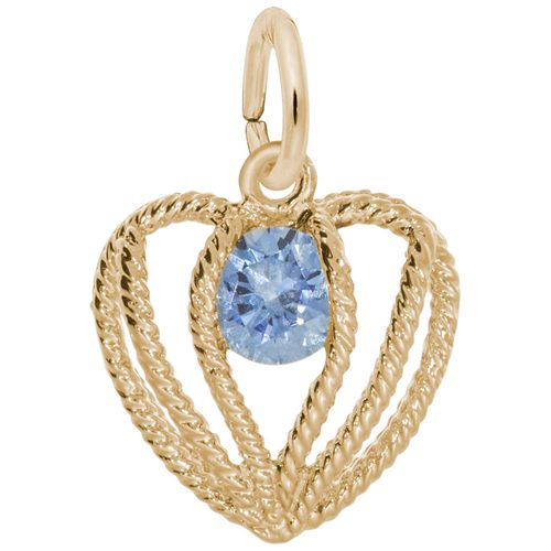 Held in Love Heart December Charm - 10K Gold - 10-1850-012-10k