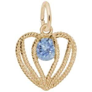 Held in Love Heart December Charm - 14K Gold - 10-1850-012-14k