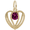 Held in Love Heart July Charm - Gold Plated - 10-1850-007-gp
