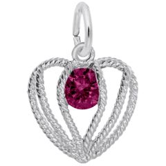 Held in Love Heart July Charm