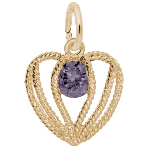 Held in Love Heart June Charm - 10K Gold - 10-1850-006-10k