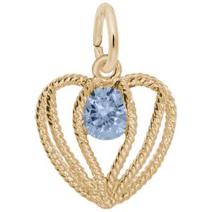 Held in Love Heart March Charm - 14K Gold - 10-1850-003-14k