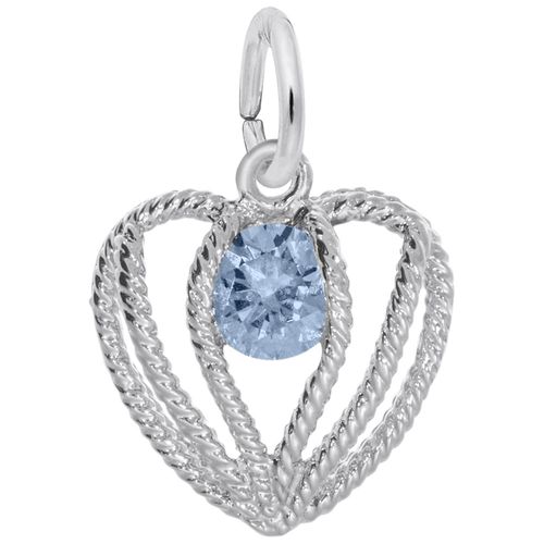 Held in Love Heart March Charm - Sterling Silver - 10-1850-003-s
